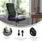 Flash Furniture Black LeatherSoft Roller Wheel Executive Chair GO-2286H-BK-RLB-GG - alternate 7